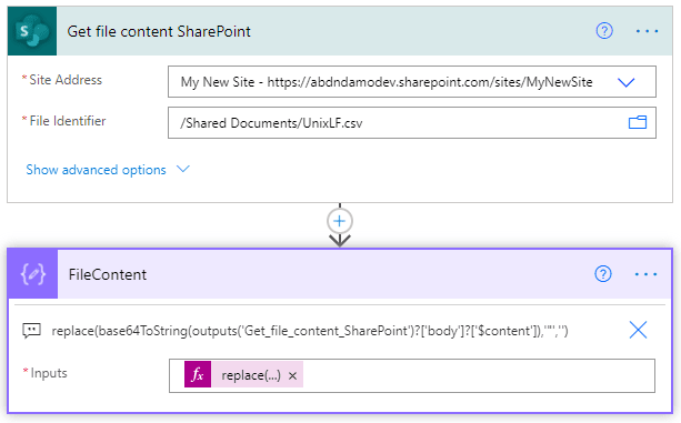 Retrieve file content from SharePoint and convert to String.